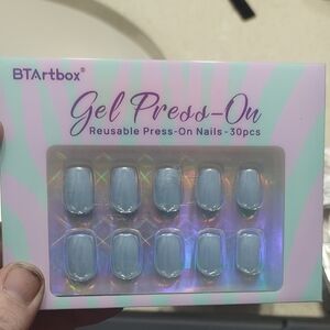 Gel Press-On Nails - Blue